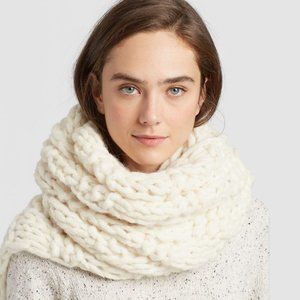 Eileen Fisher Handknit Peruvian Alpaca Scarf